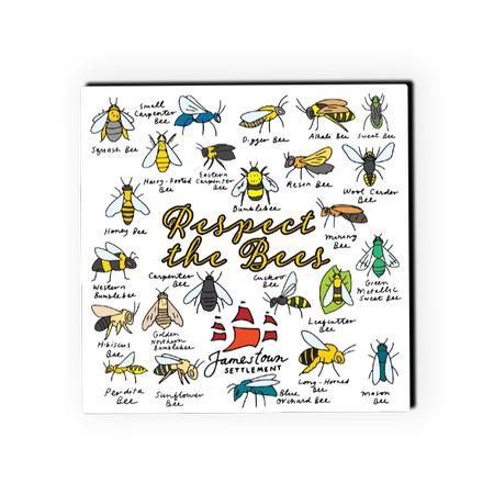 RESPECT THE BEES COASTER 