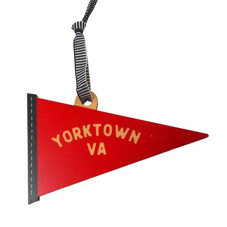 Orn Pennant Flag Red Yorktown Va