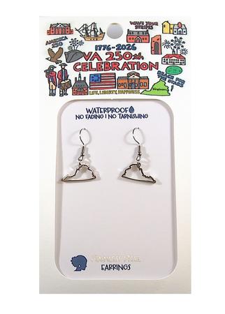 VIRGINIA SILLOUETTE SILVER EARRINGS 