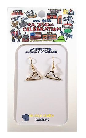 VIRGINIA SILLOUETTE GOLD EARRINGS