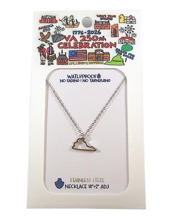 VIRGINIA SILLOUETTE SILVER NECKLACE