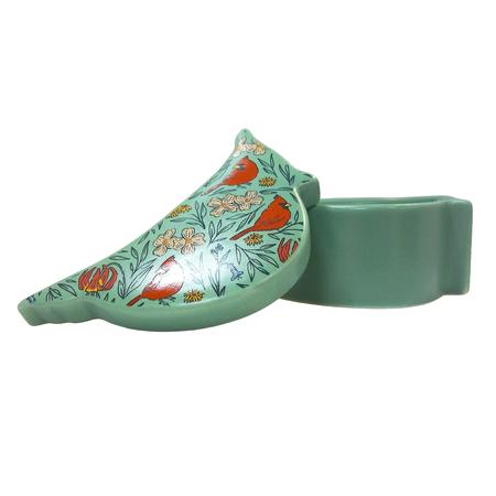 CARDINAL BLOSSOMS TRINKET BOX
